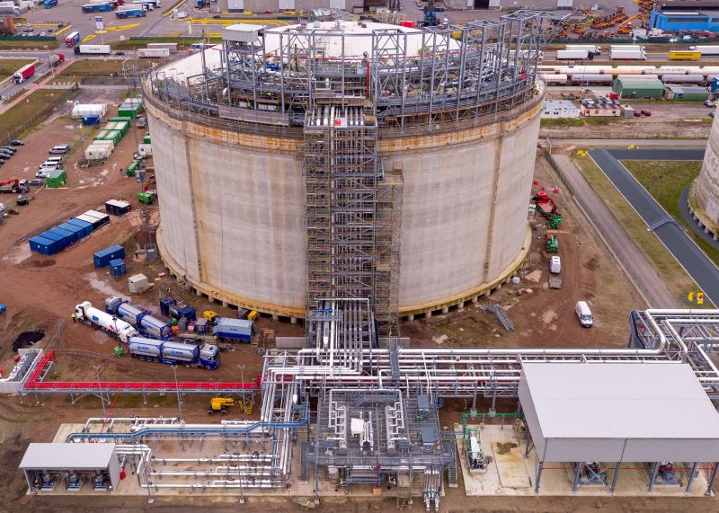 New LPG tank at Oiltanking Antwerp Gas Terminal