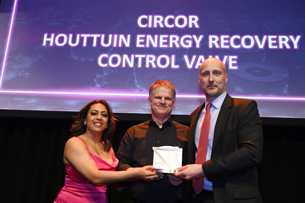 The Circor team accepting their award with editor Anamika Talwaria