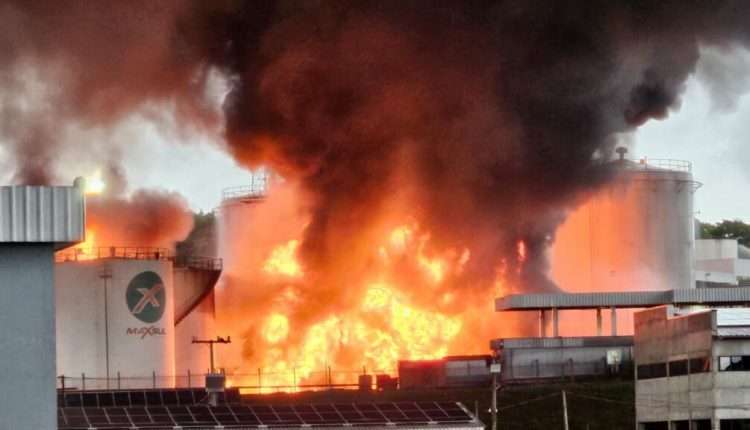 Tank fire