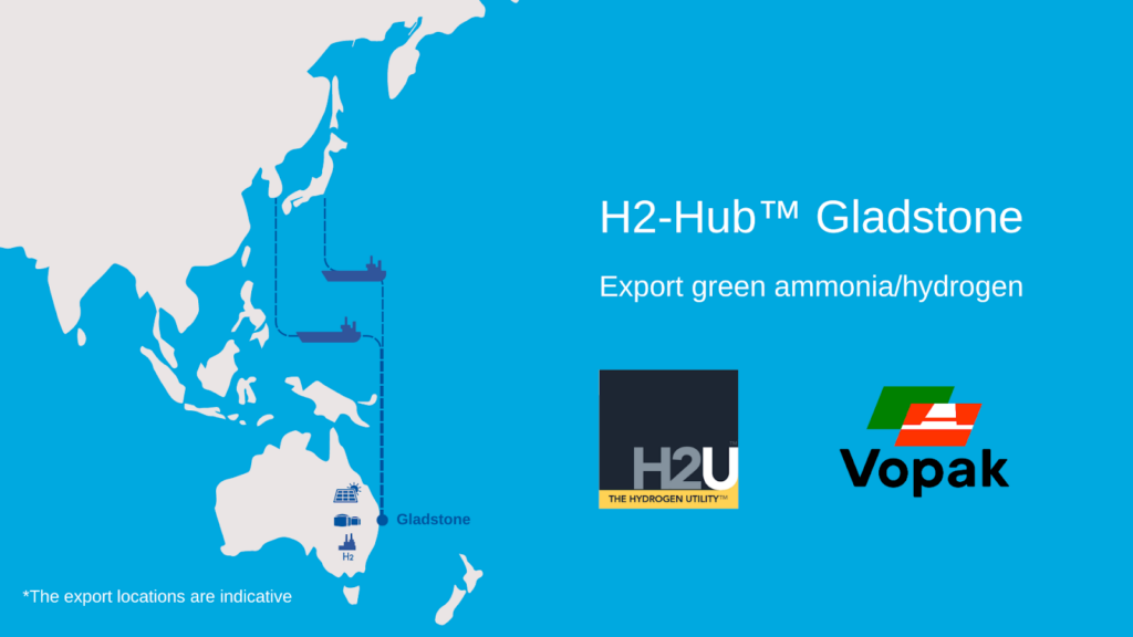 H2U and Vopak to collaborate on green hydrogen and green ammonia project