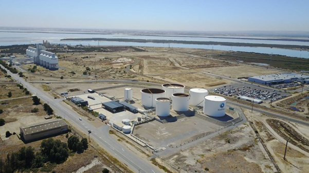 Birds eye view of Pelican site