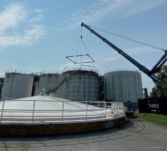 Venture Global announces successful roof raising of first LNG storage tank at Plaquemines LNG 