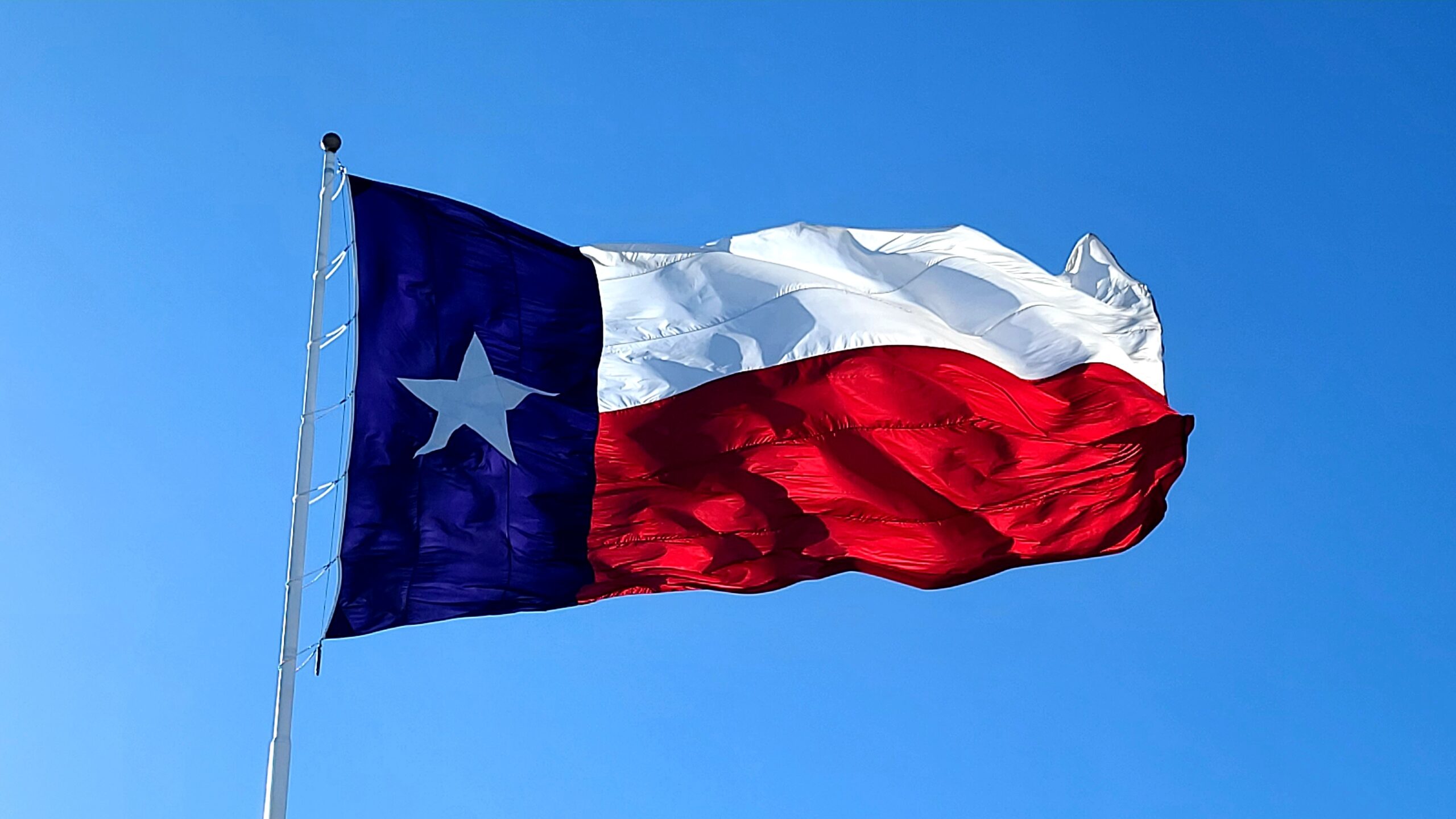 A flag with a star on it